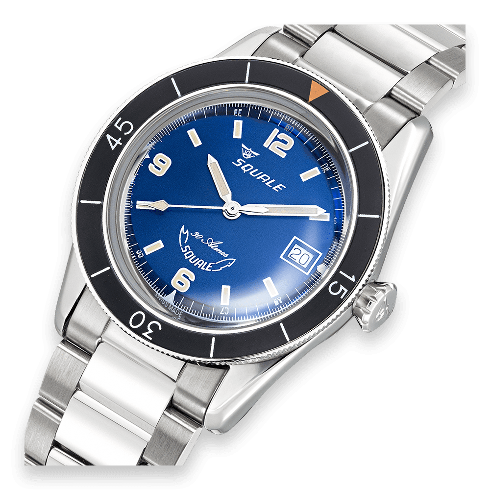 Squale SUB39 Classic Blue / Squale Sub39BL.BR22 watch-passion.shop